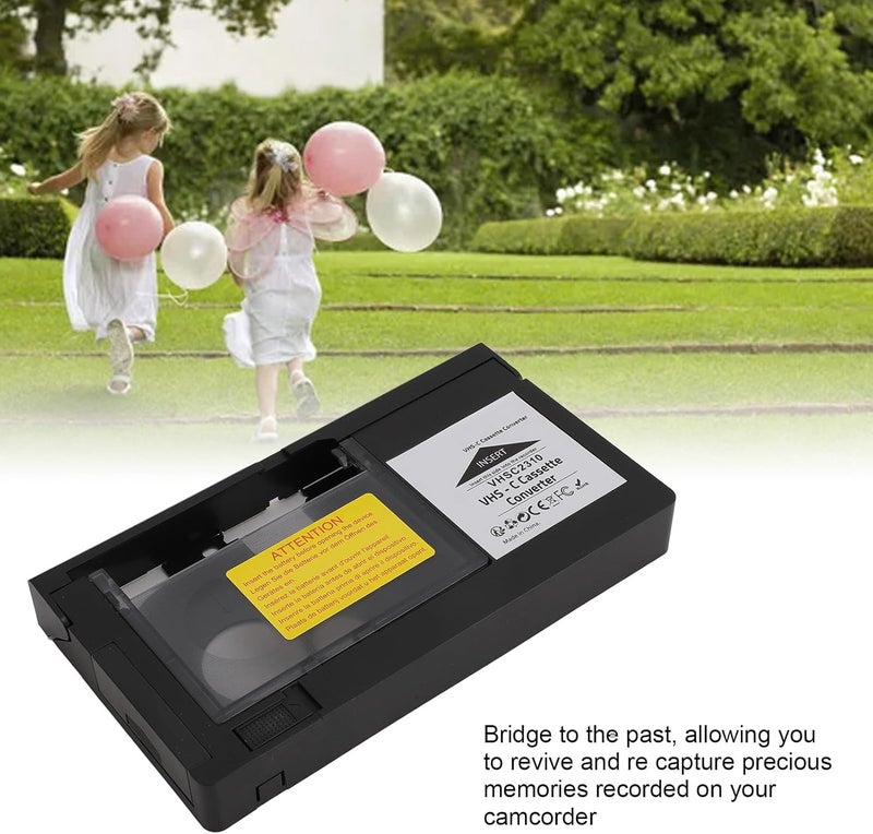 Ashata VHS C to VHS Tapes Cassette Adapter Camcorders for S VHS C and S VHS Playback Recording Video Cassette Adaptor Converter, Including 1.2mm Standard Tapes - Image 3